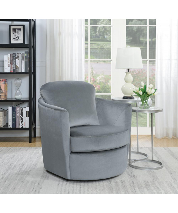 gray swivel accent chair