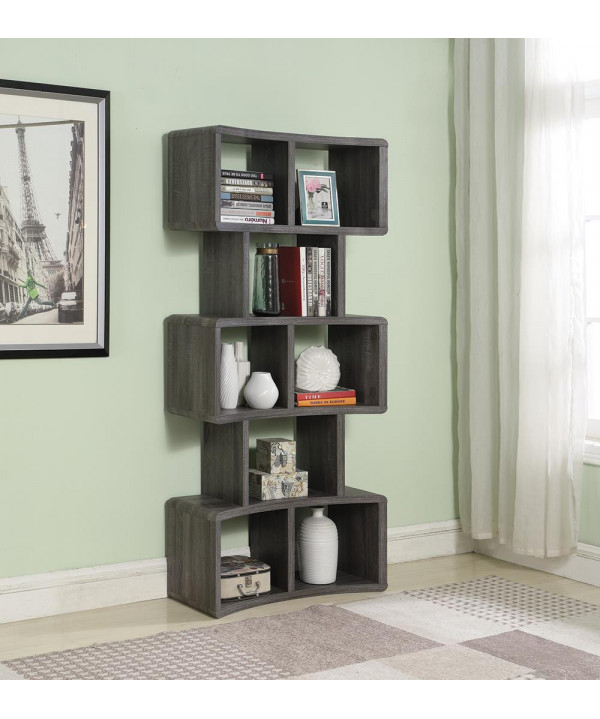 Weathered Grey 70" Bookcase